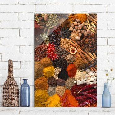Glasschilderijen Exotic Spices