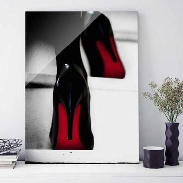 Glasschilderijen High Heels In Red