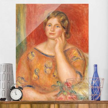 Glasschilderijen Auguste Renoir - Mrs. Osthaus