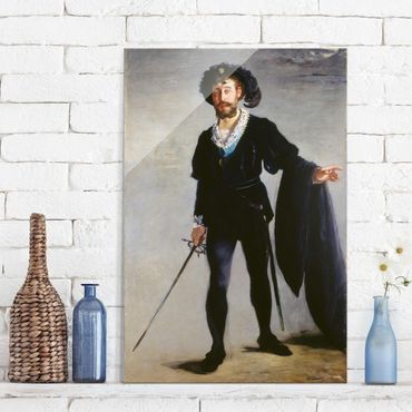 Glasschilderijen Edouard Manet - Jean-Baptiste Faure in the Role of Hamlet