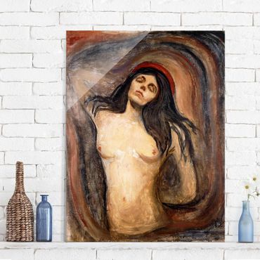 Glasschilderijen Edvard Munch - Madonna
