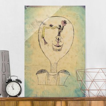 Glasschilderijen Paul Klee - The Bud of the Smile
