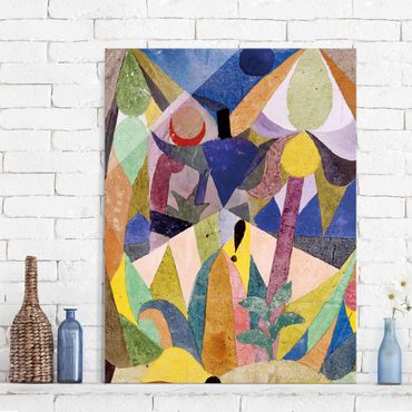 Glasschilderijen Paul Klee - Mild tropical Landscape