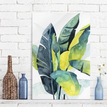 Glasschilderijen Tropical Foliage - Banana