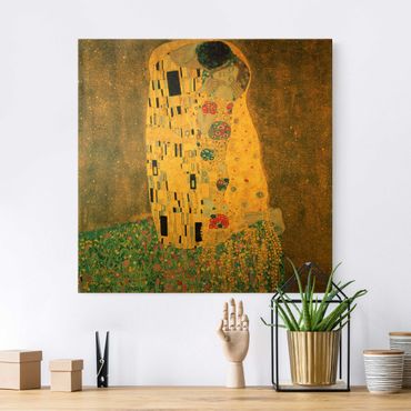 Canvas schilderijen Gustav Klimt - The Kiss