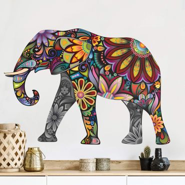 Muurstickers No.651 Elephant pattern