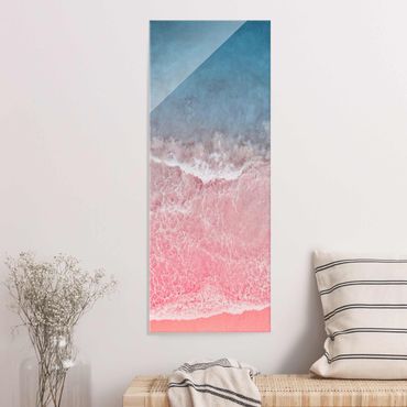 Glasschilderijen Ocean In Pink