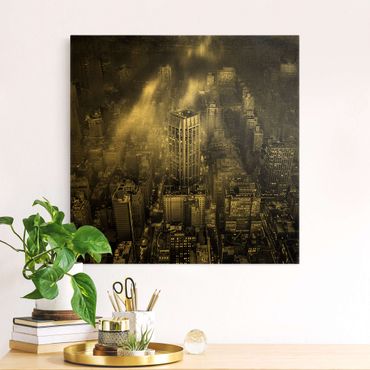 Canvas schilderijen Sunlight Over New York City