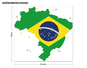 Muurstickers BRAZIL