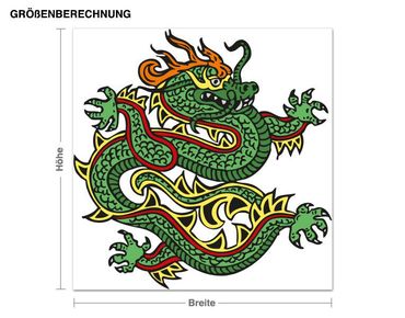 Muurstickers Chinese Dragon