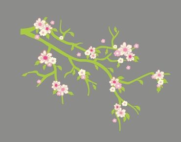 Muurstickers Cherry Blossom Twig