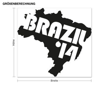 Muurstickers Brazil '14