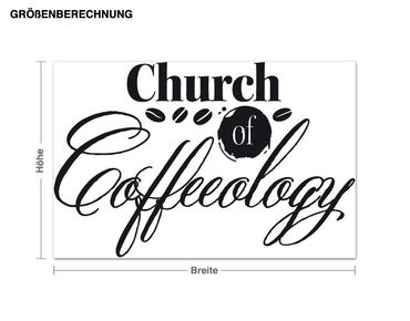 Muurstickers Church of Coffeeology