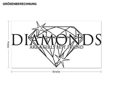 Muurstickers Diamonds