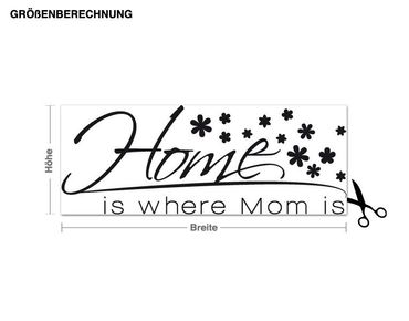Muurstickers Home is where Mom is