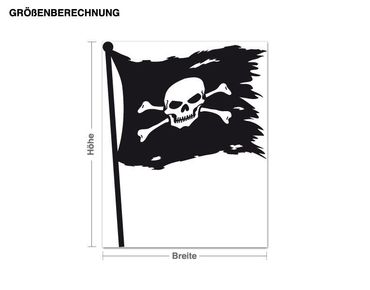 Muurstickers Pirate Flag