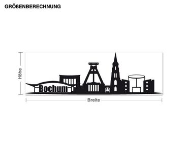 Muurstickers Skyline Bochum