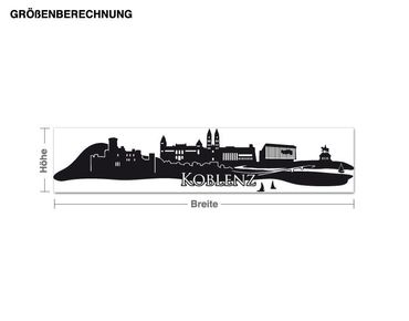 Muurstickers Skyline Koblenz