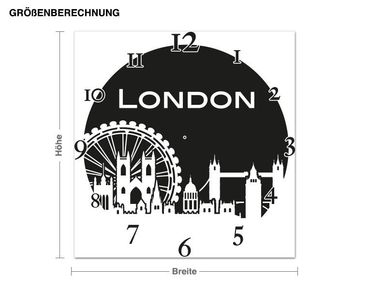 Muurstickers London clock