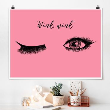 Posters Eyelashes Chat - Wink