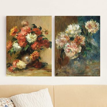 Canvas schilderijen - 2-delig  Auguste Renoir - Vases