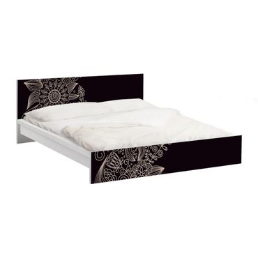 Meubelfolie IKEA Malm Bed Lovely Floral Background