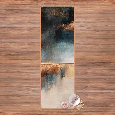 Yogamat kurk Abstract Lakeshore In Gold