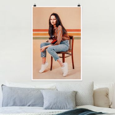 Posters Retro Mona Lisa