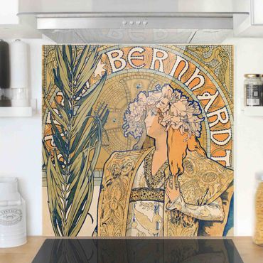 Spatscherm keuken Alfons Mucha - Poster For The Play Gismonda