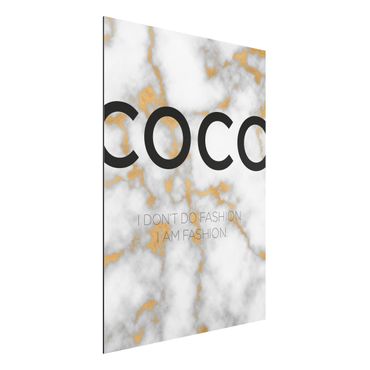 Aluminium Dibond schilderijen Coco - I Dont Do Fashion