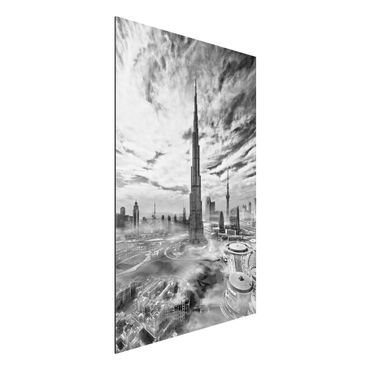 Aluminium Dibond schilderijen Dubai Super Skyline