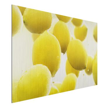 Aluminium Dibond schilderijen Lemons In Water