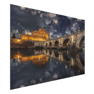 Aluminium Dibond schilderijen Ponte Sant'Angelo In Rome