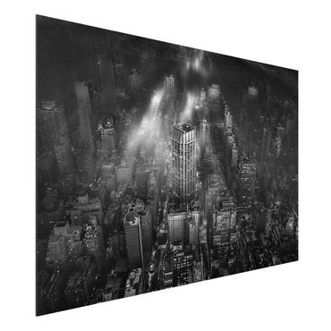Aluminium Dibond schilderijen Sunlight Over New York City