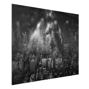 Aluminium Dibond schilderijen Sunlight Over New York City