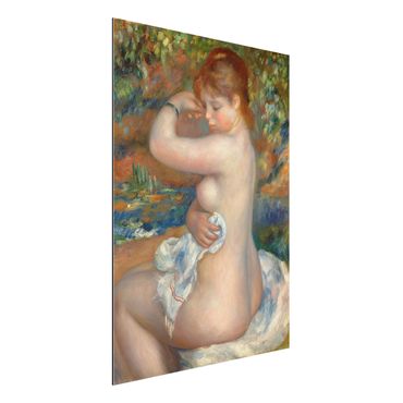 Aluminium Dibond schilderijen Auguste Renoir - After the Bath