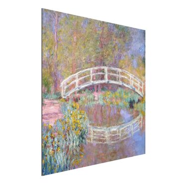 Aluminium Dibond schilderijen Claude Monet - Bridge Monet's Garden