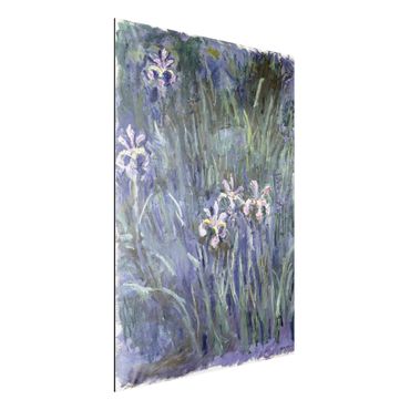Aluminium Dibond schilderijen Claude Monet - Iris
