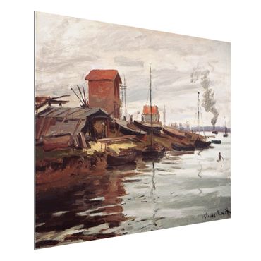 Aluminium Dibond schilderijen Claude Monet - The Seine At Petit-Gennevilliers