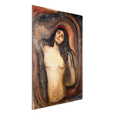 Aluminium Dibond schilderijen Edvard Munch - Madonna