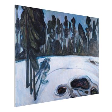 Aluminium Dibond schilderijen Edvard Munch - Starry Night
