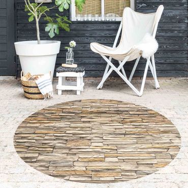 Rond vinyl tapijt Andalusia Stonewall