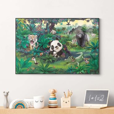Verwisselbaar schilderij - Animal Club International - Jungle With Animals