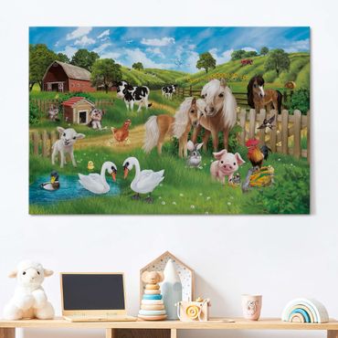Akoestisch schilderij - Animal Club International - Animals On A Farm