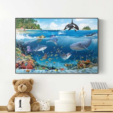 Akoestisch schilderij - Animal Club International - Underwater World With Animals
