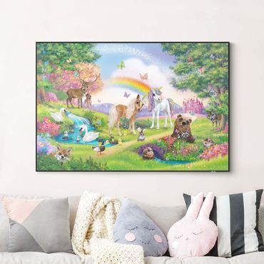Verwisselbaar schilderij - Animal Club International - Magical Forest With Unicorn