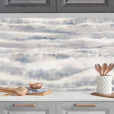 Keukenachterwanden - Watercolour Fog Stripes