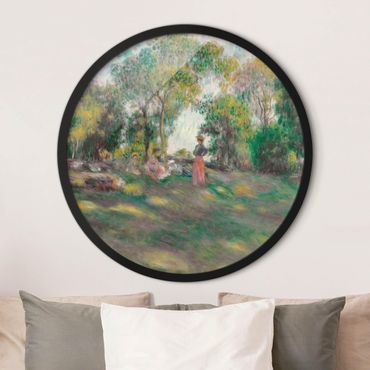 Rond schilderijen Auguste Renoir - Paesaggio con figure