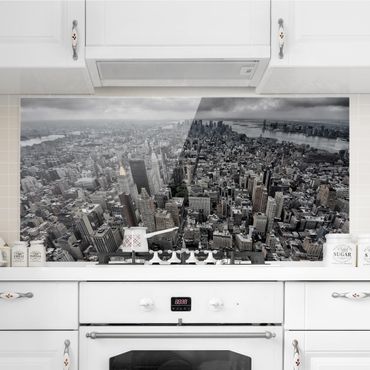 Spatscherm keuken View Over Manhattan