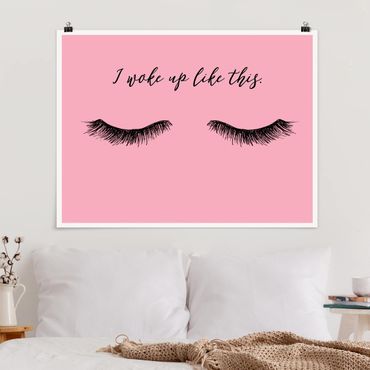 Posters Eyelashes Chat - Wake Up